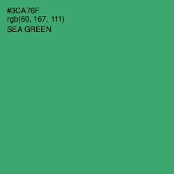 #3CA76F - Sea Green Color Image